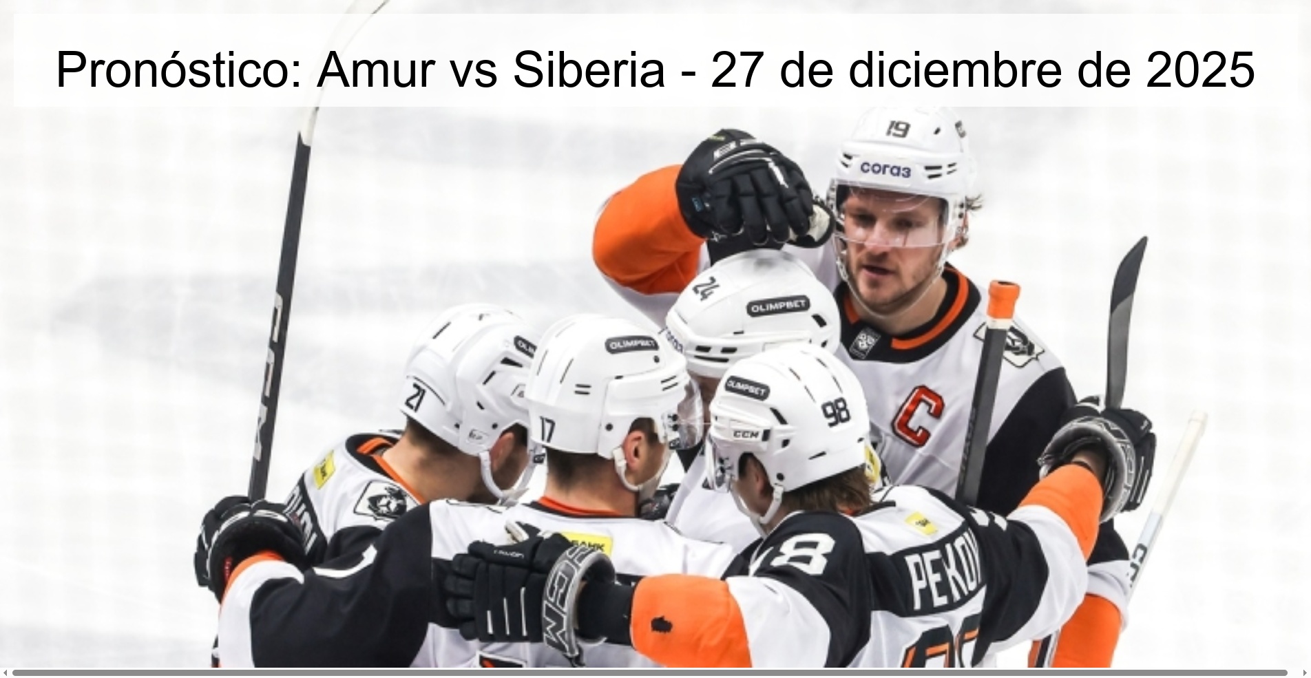 Pronóstico: Amur vs Siberia - 27 de diciembre de 2025