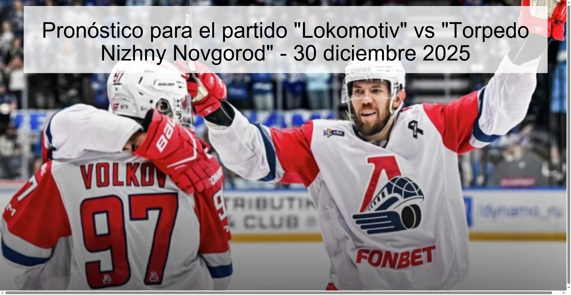 Pronóstico para el partido 