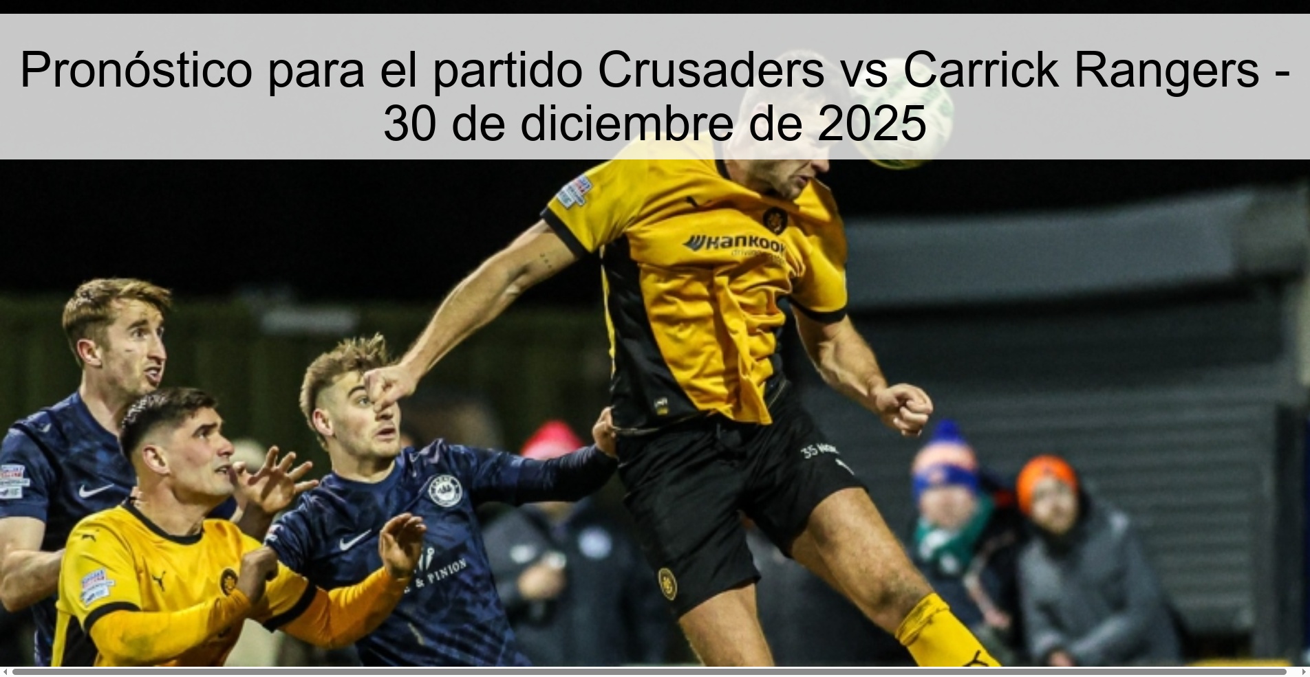 Prediction for the match Crusaders vs Carrick Rangers - December 30, 2025