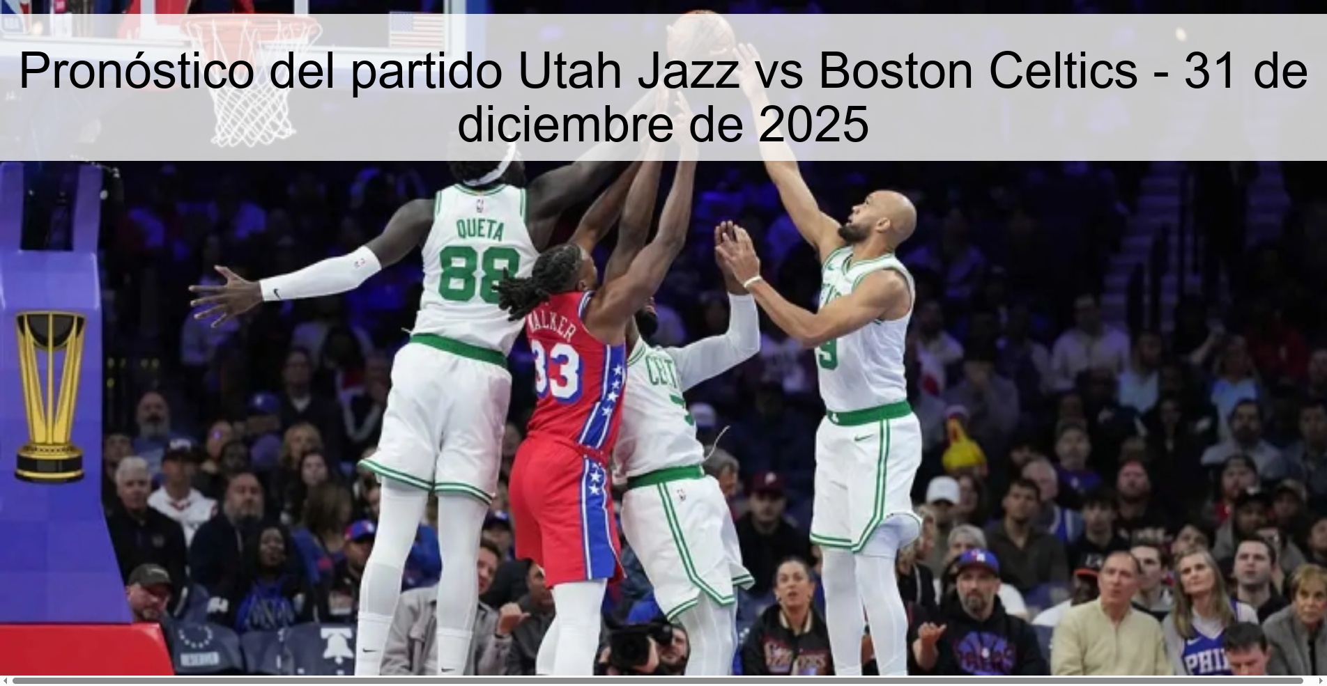 Utah Jazz vs Boston Celtics Prediction – December 31, 2025