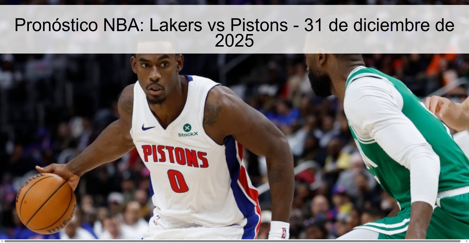 NBA Prediction: Lakers vs Pistons - December 31, 2025