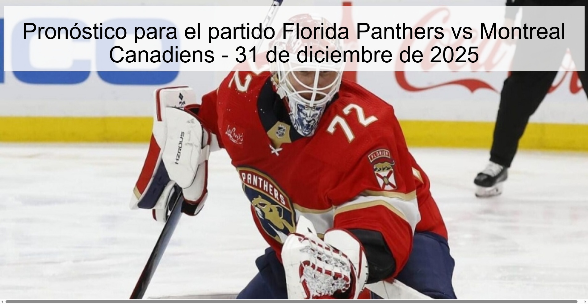 Prediction for the match Florida Panthers vs Montreal Canadiens - December 31, 2025