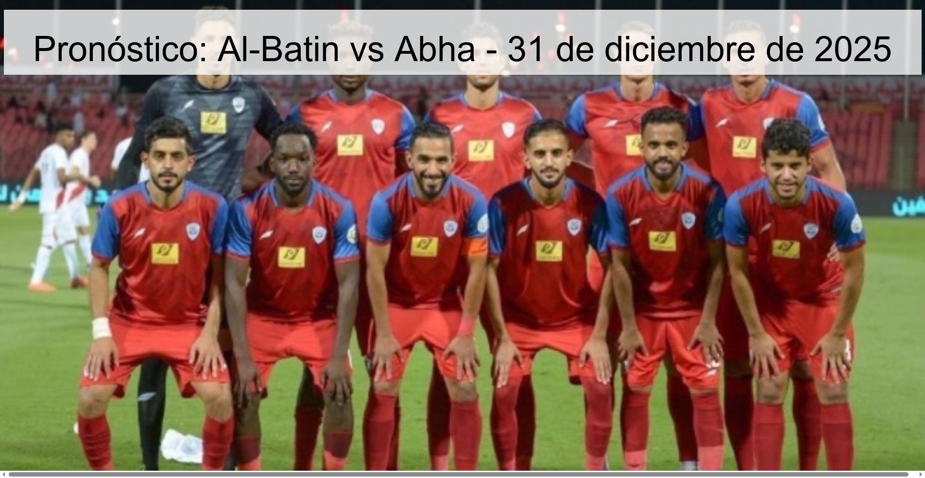 Pronóstico: Al-Batin vs Abha - 31 de diciembre de 2025