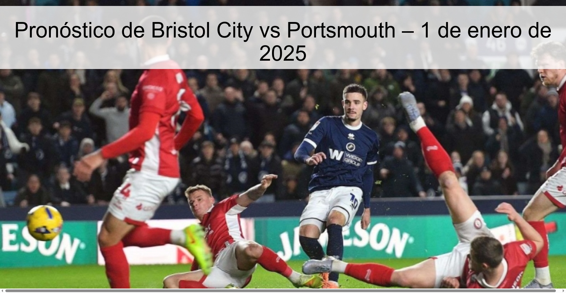 Bristol City vs Portsmouth Prediction – January 1, 2025
