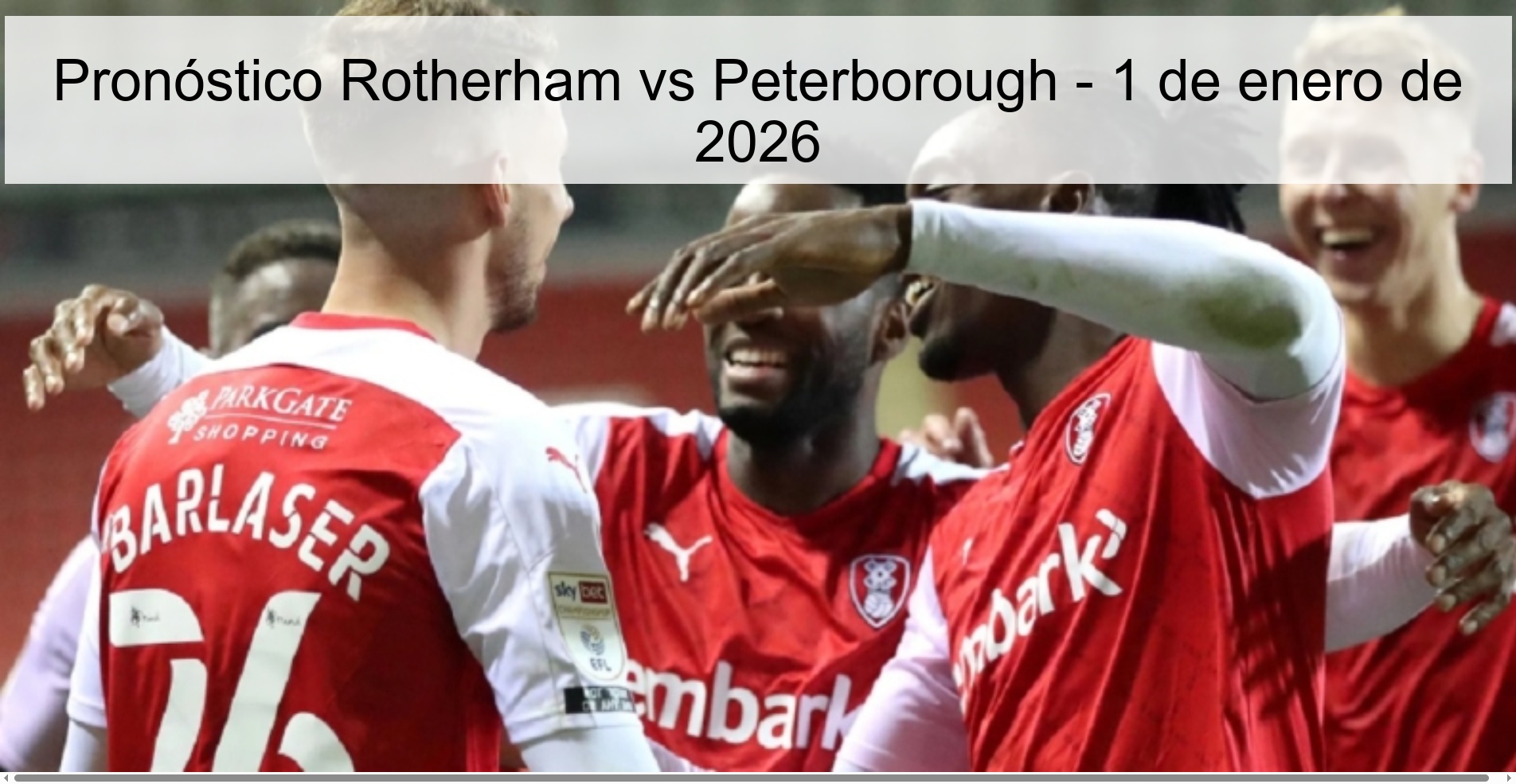 Rotherham vs Peterborough Prediction – January 1, 2026
