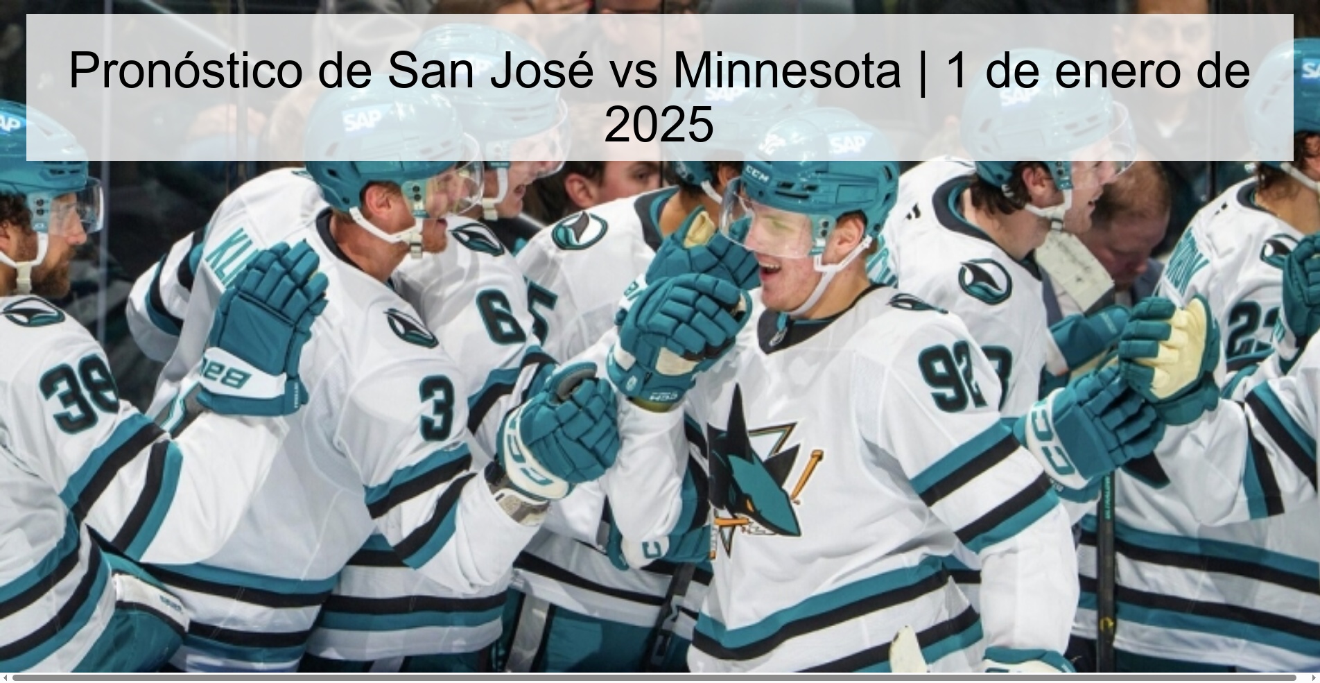 San Jose vs Minnesota Prediction | January 1, 2025