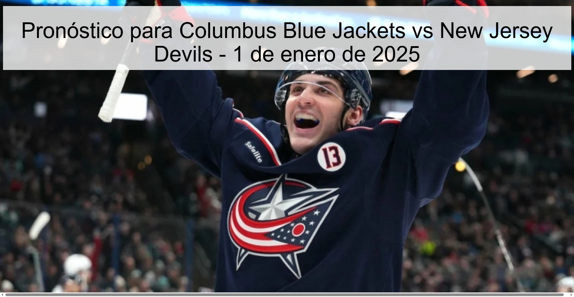 Pronóstico para Columbus Blue Jackets vs New Jersey Devils - 1 de enero de 2025