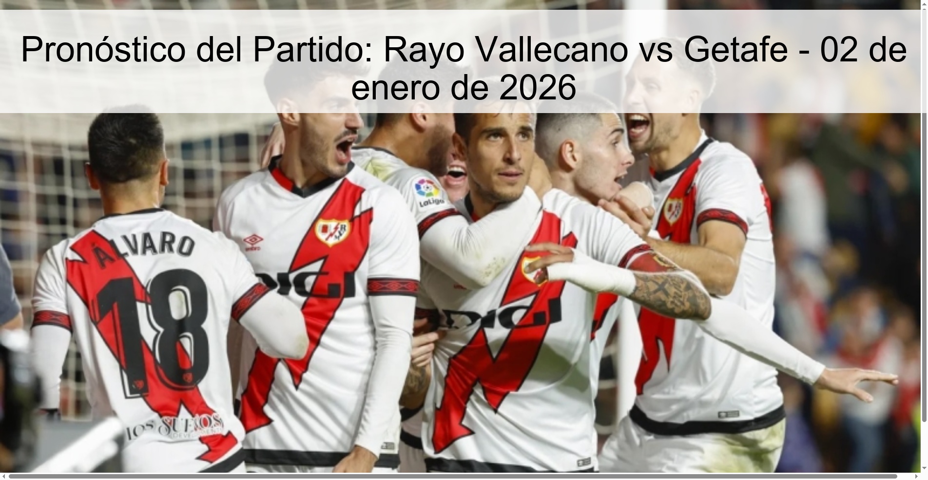 Match Prediction: Rayo Vallecano vs Getafe - January 2, 2026