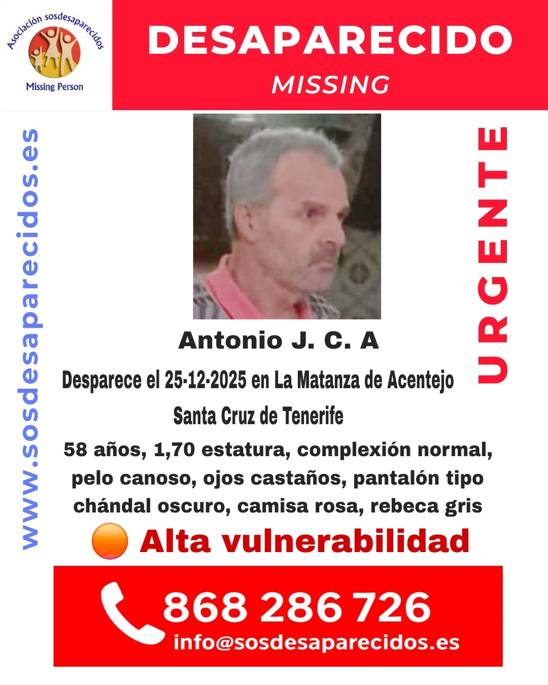 Antonio's Disappearance: An Urgent Call for Solidarity in the Face of Vulnerability