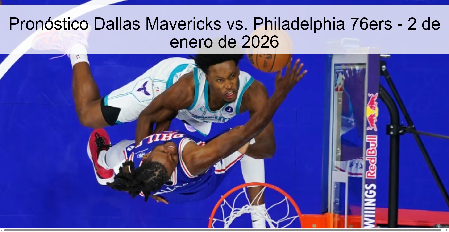 Pronóstico Dallas Mavericks vs. Philadelphia 76ers - 2 de enero de 2026