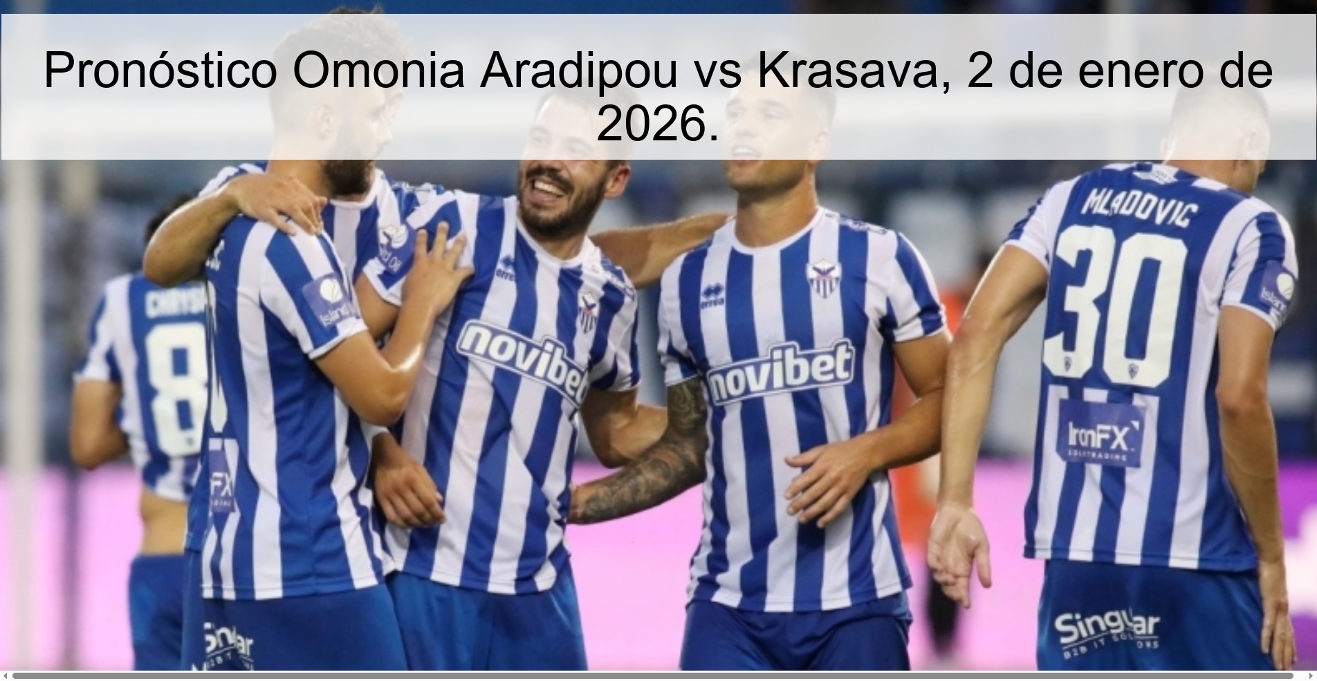 Omonia Aradipou vs Krasava Prediction, January 2, 2026.