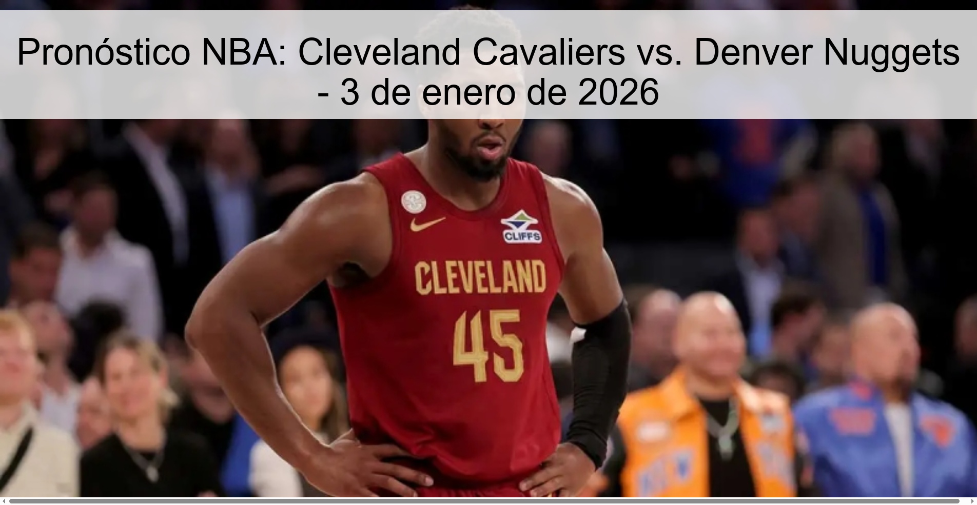 NBA Prediction: Cleveland Cavaliers vs. Denver Nuggets – January 3, 2026
