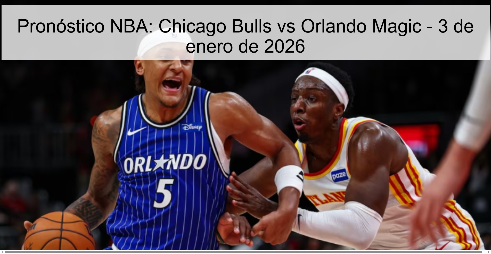 NBA Prediction: Chicago Bulls vs Orlando Magic - January 3, 2026