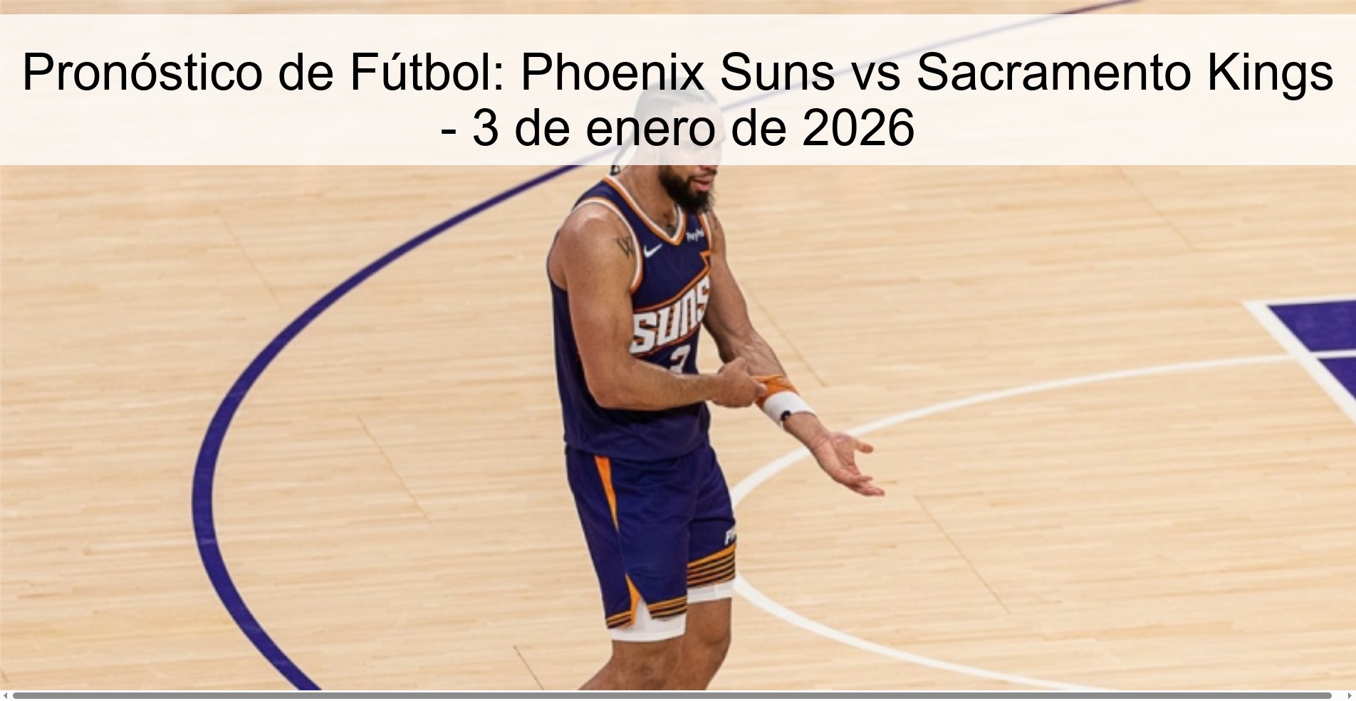 Football Prediction: Phoenix Suns vs Sacramento Kings - January 3, 2026