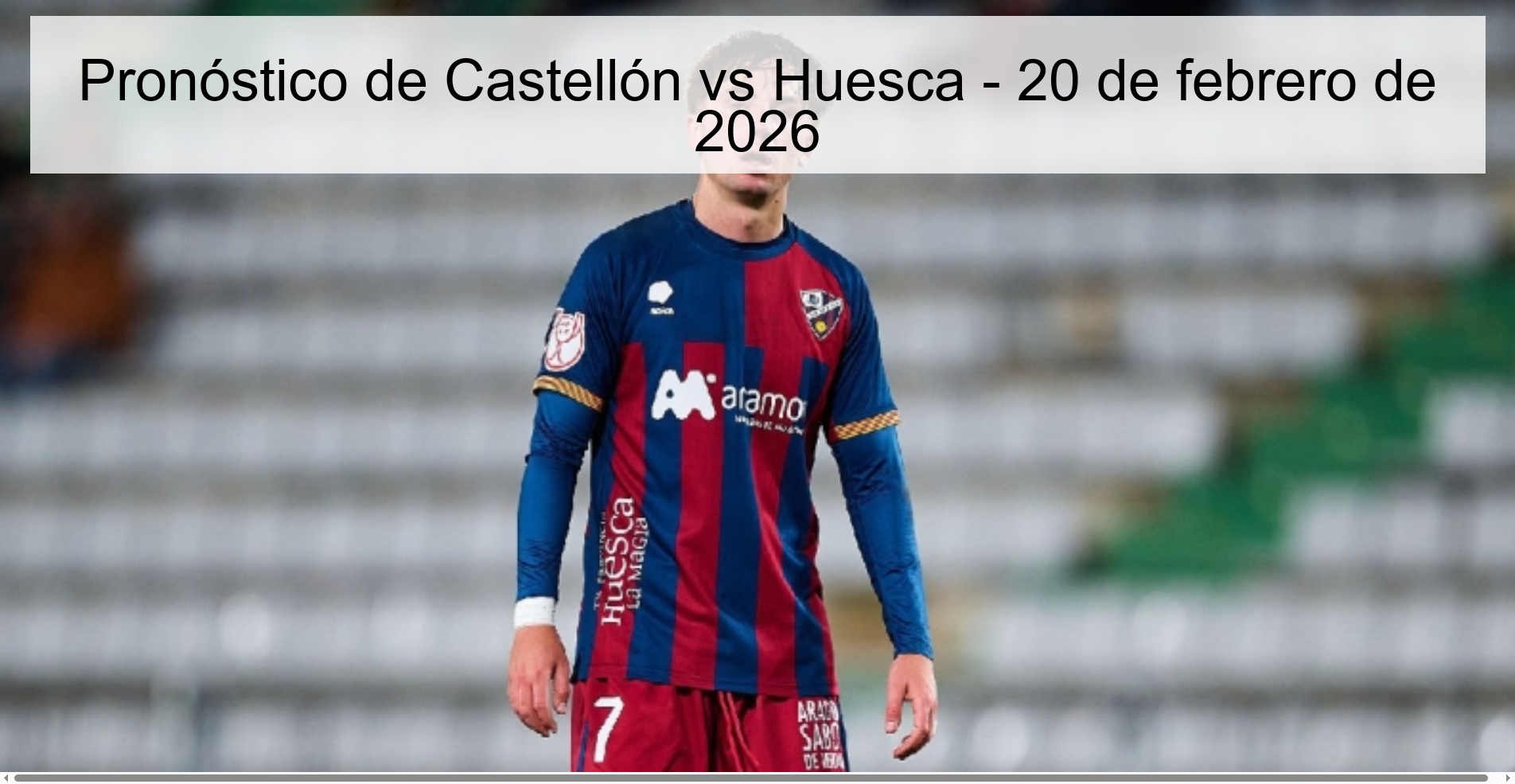 Pronóstico de Castellón vs Huesca - 20 de febrero de 2026