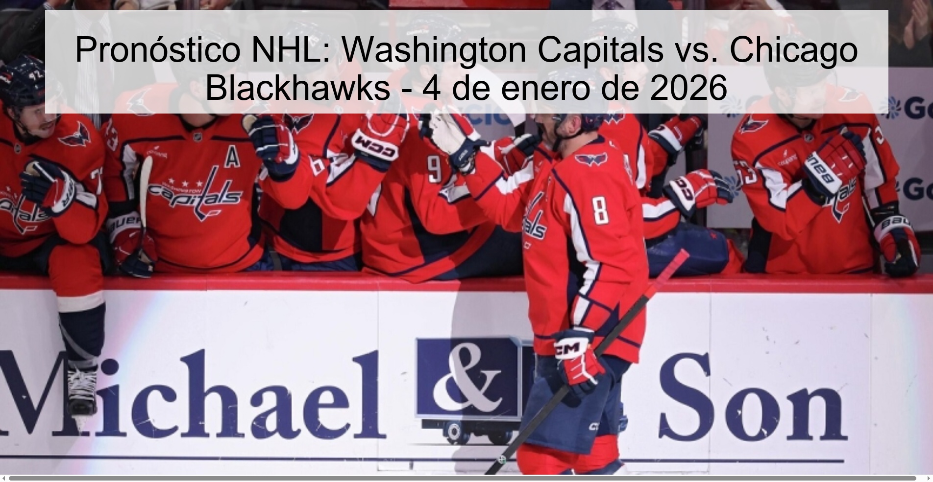 Pronóstico NHL: Washington Capitals vs. Chicago Blackhawks - 4 de enero de 2026
