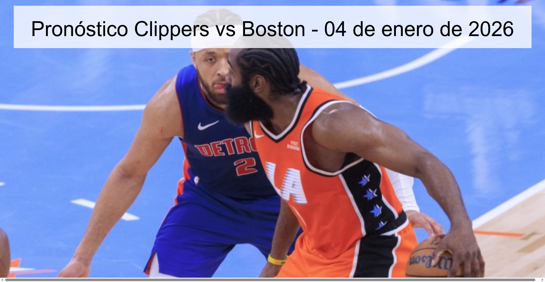 Pronóstico Clippers vs Boston - 04 de enero de 2026