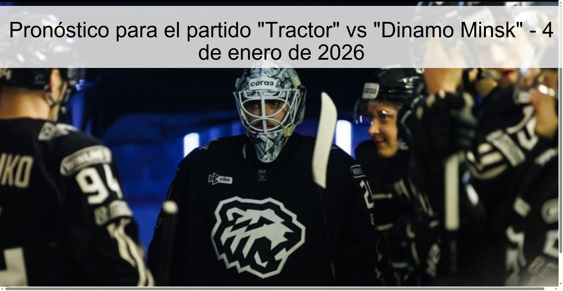 Pronóstico para el partido Pronóstico para el partido