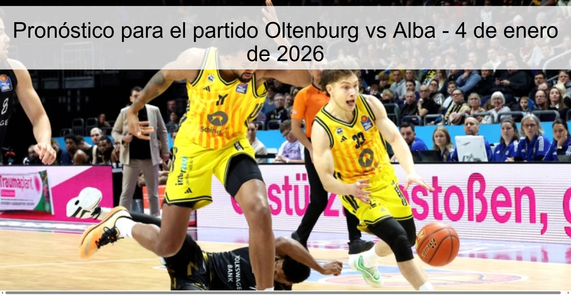 Pronóstico para el partido Oltenburg vs Alba - 4 de enero de 2026