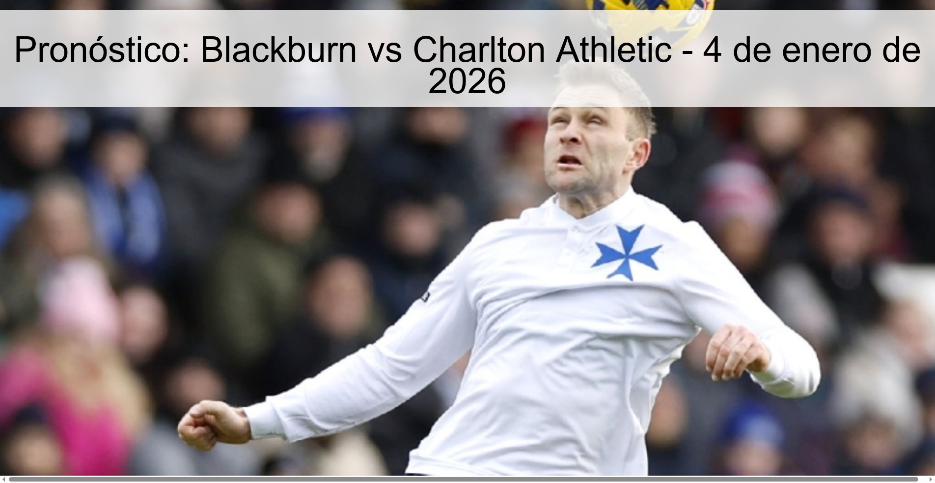 Prediction: Blackburn vs Charlton Athletic – January 4, 2026