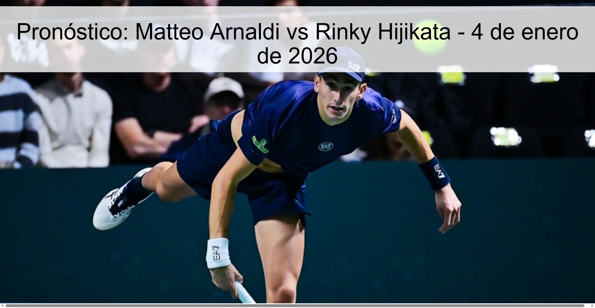 Prediction: Matteo Arnaldi vs Rinky Hijikata – January 4, 2026