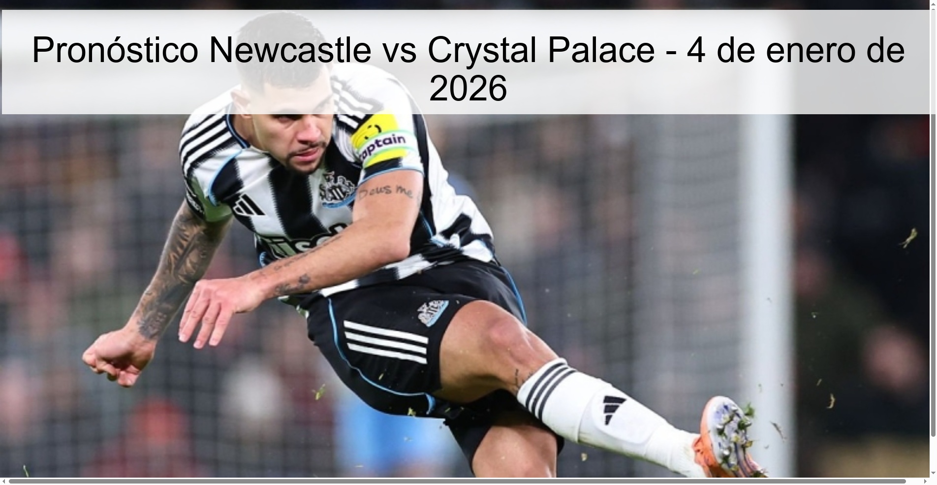 Newcastle vs Crystal Palace Prediction – January 4, 2026