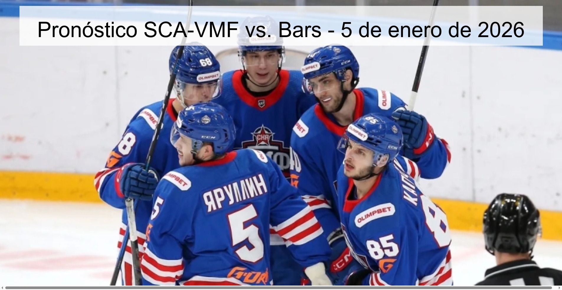SCA-VMF Forecast vs. Bars - January 5, 2026