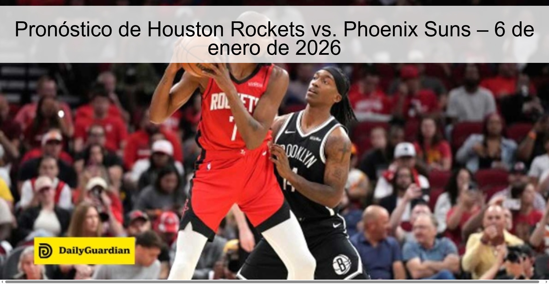 Houston Rockets vs. Houston Prediction Phoenix Suns – January 6, 2026