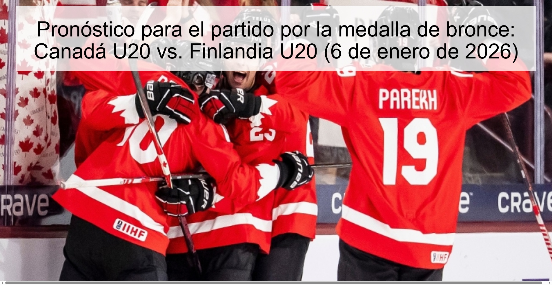 Prediction for the bronze medal match: Canada U20 vs. Finland U20 (January 6, 2026)