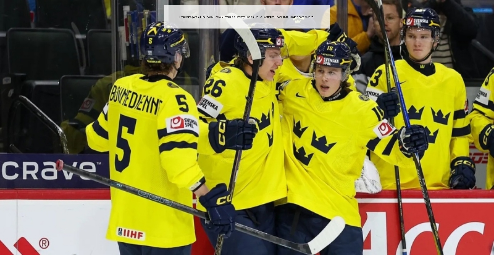 Prediction for the World Junior Hockey Final: Sweden U20 vs Czech Republic U20 - January 6, 2026