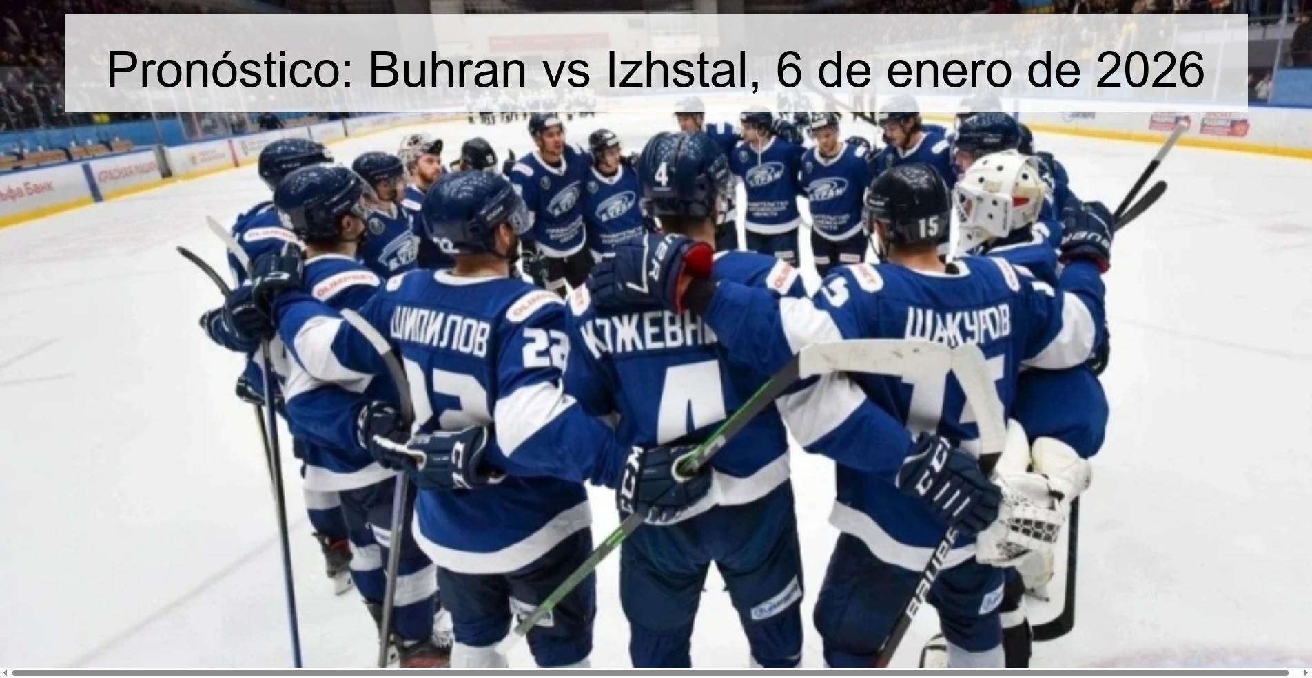 Prediction: Buhran vs Izhstal, January 6, 2026