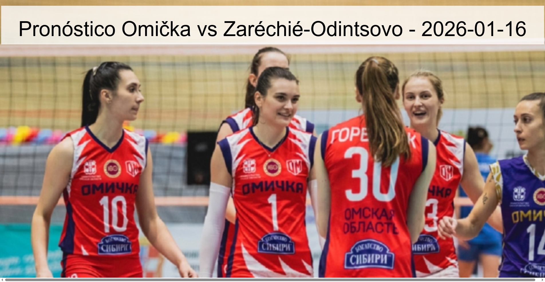 Pronóstico Omička vs Zaréchié-Odintsovo - 2026-01-16 Pronóstico Omička vs Zaréchié-Odintsovo - 2026-01-16