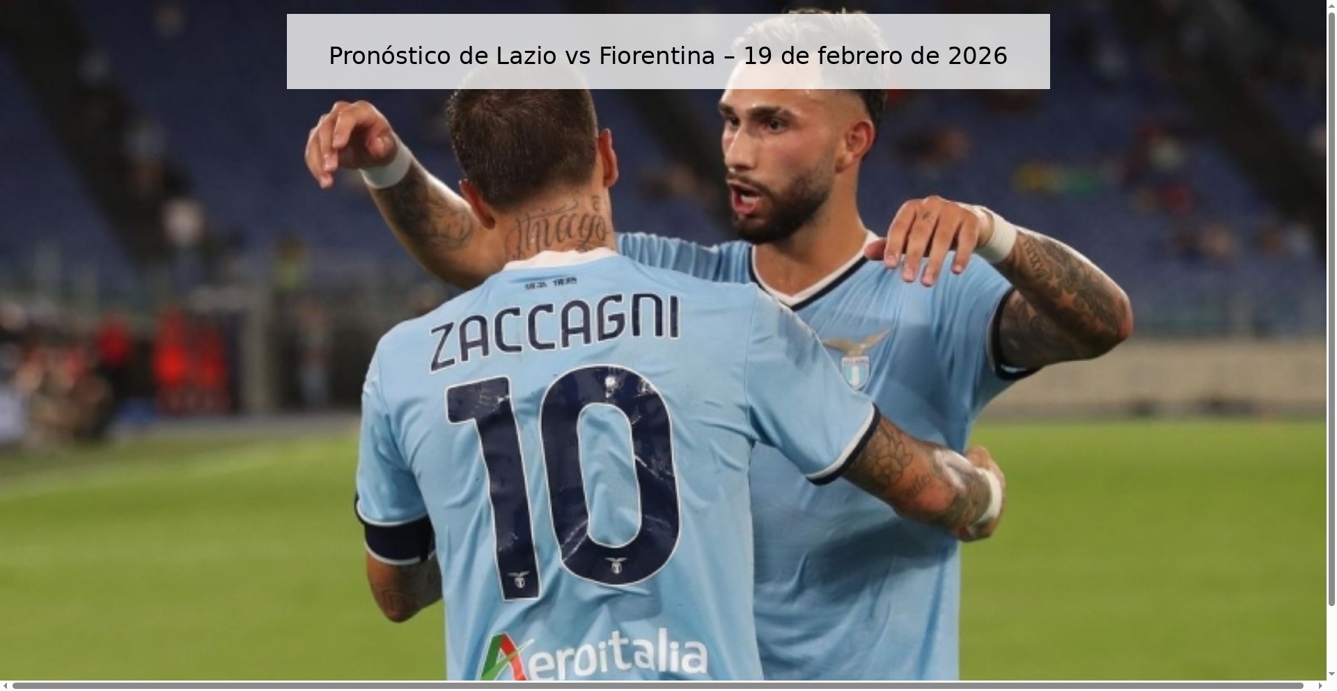 Lazio vs Fiorentina Prediction – February 19, 2026