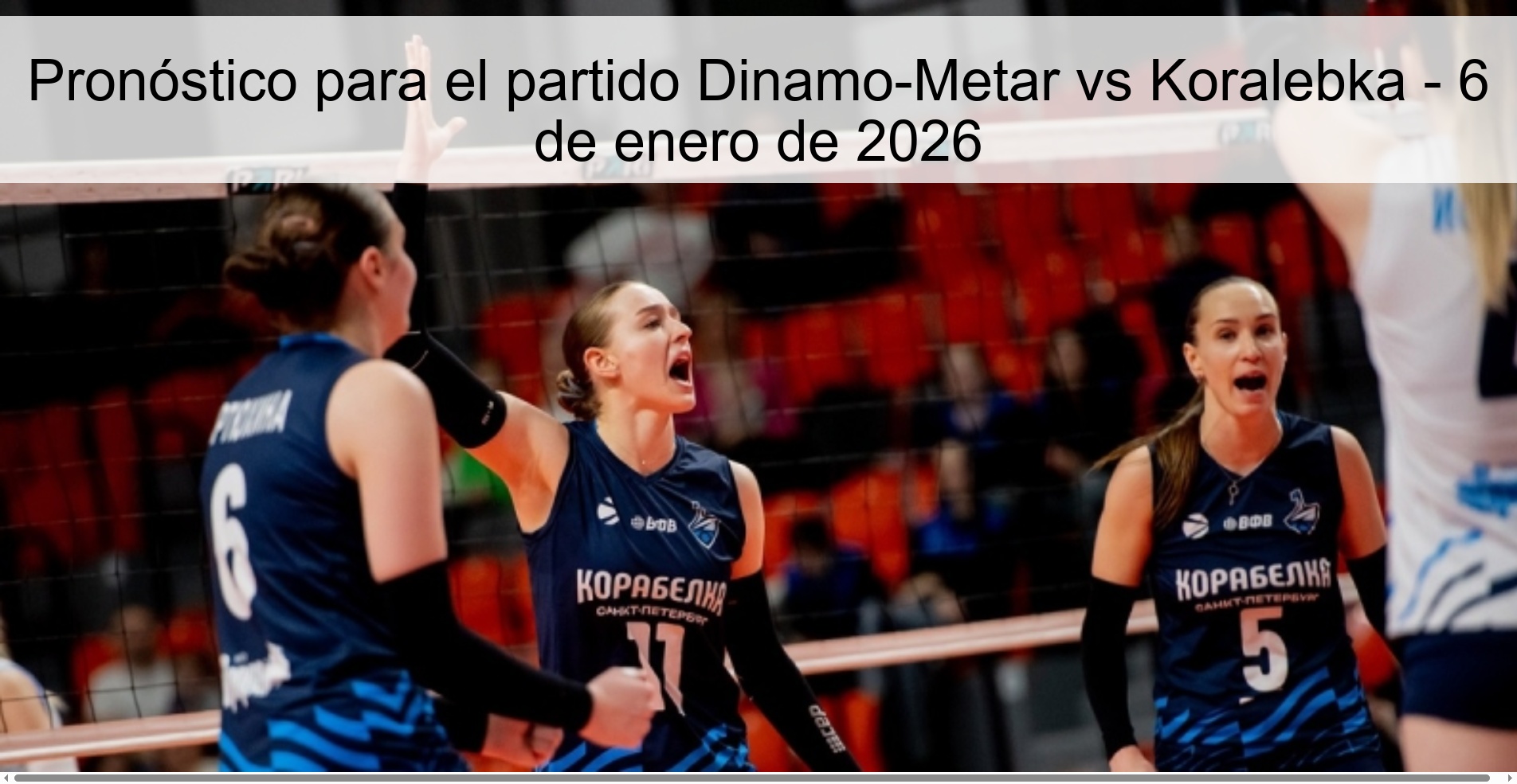 Prediction for the match Dinamo-Metar vs Koralebka - January 6, 2026