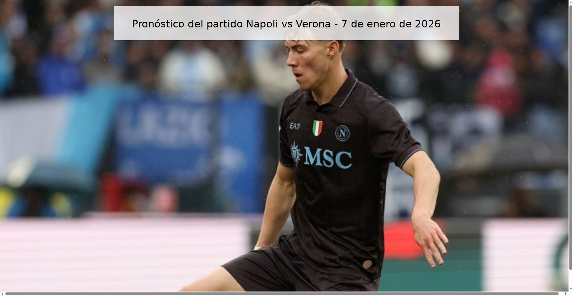 Napoli vs Verona Prediction – January 7, 2026