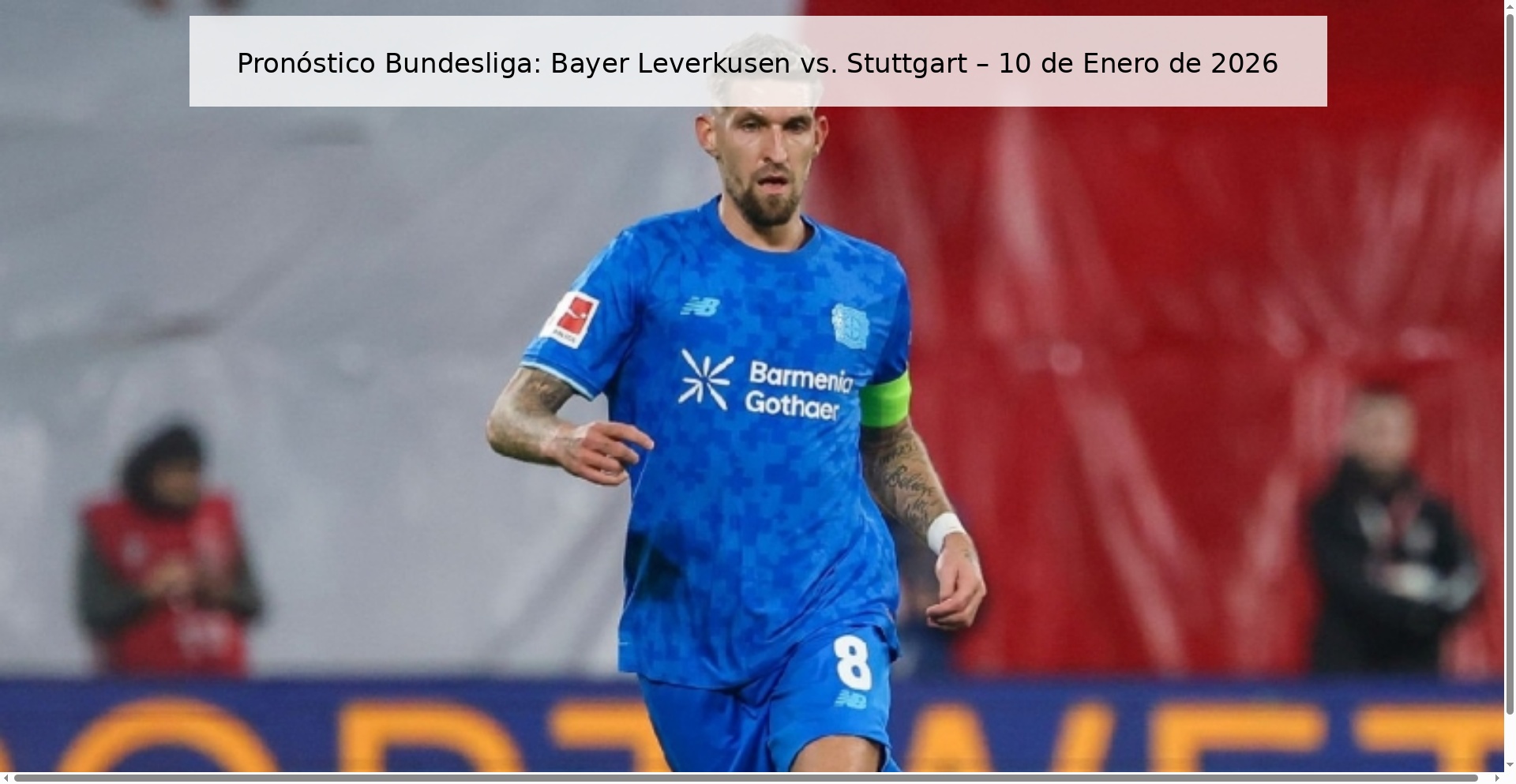Bundesliga Prediction: Bayer Leverkusen vs. Stuttgart – January 10, 2026