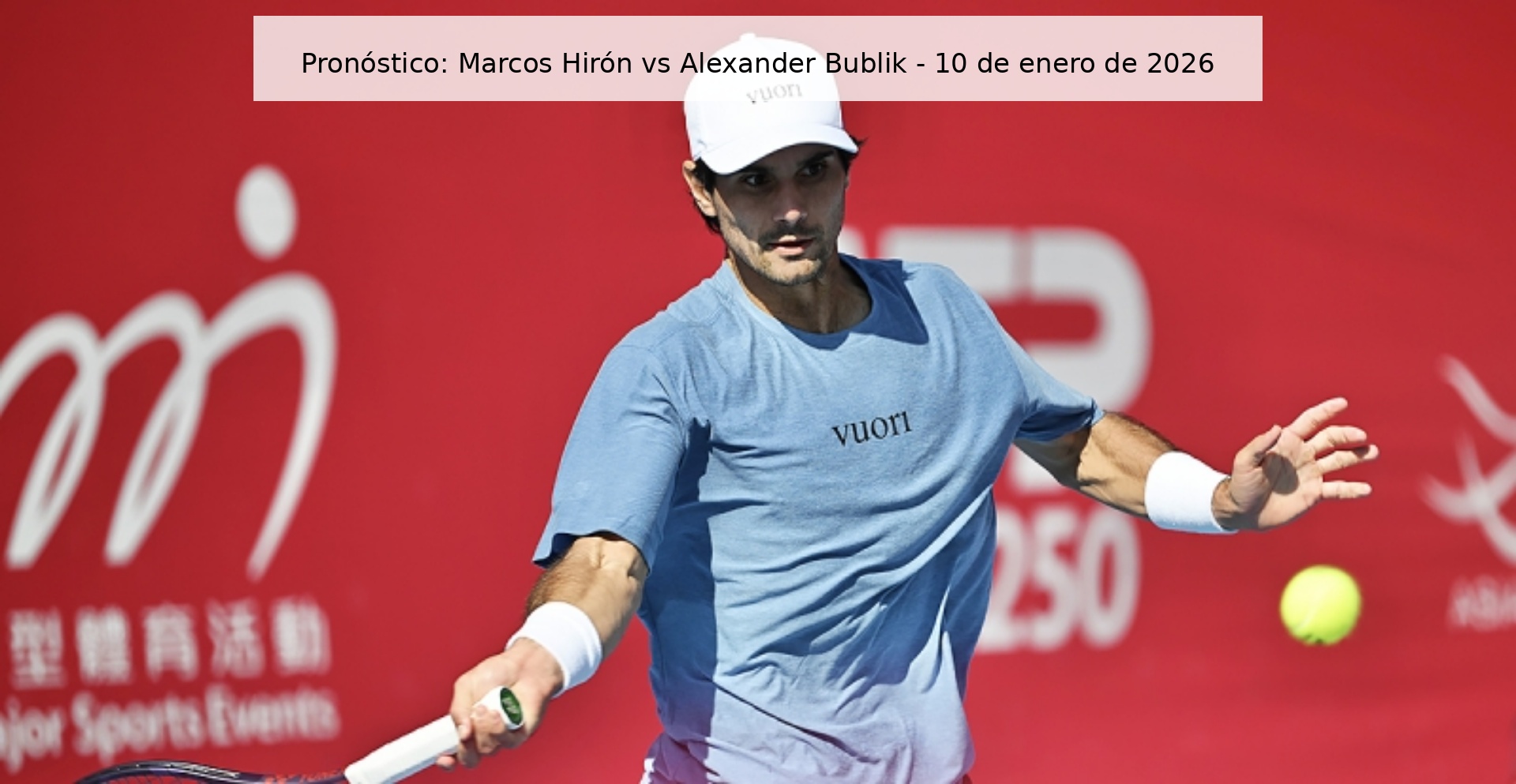 Pronóstico: Marcos Hirón vs Alexander Bublik - 10 de enero de 2026