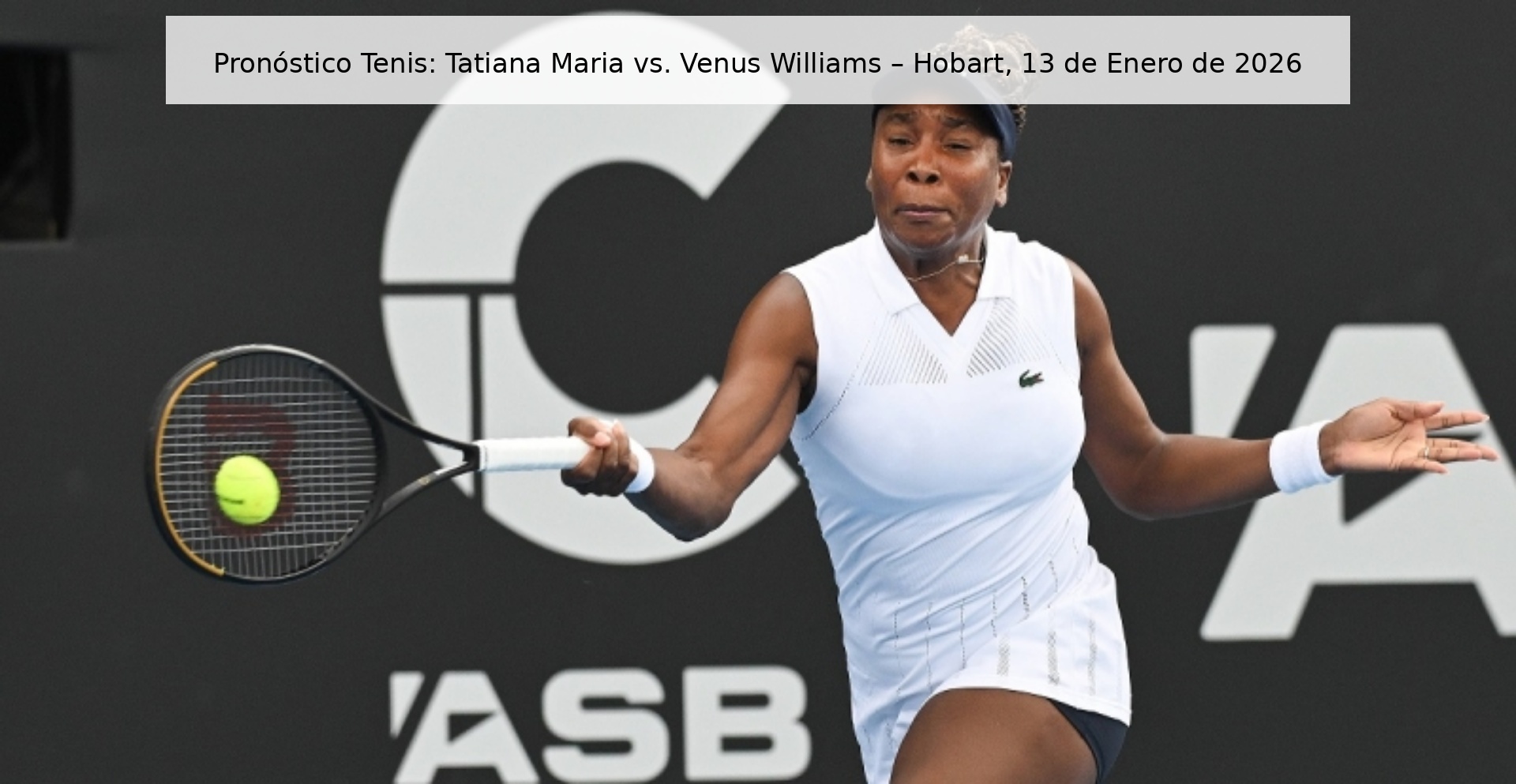 Tennis Prediction: Tatiana Maria vs. Venus Williams – Hobart, January 13, 2026