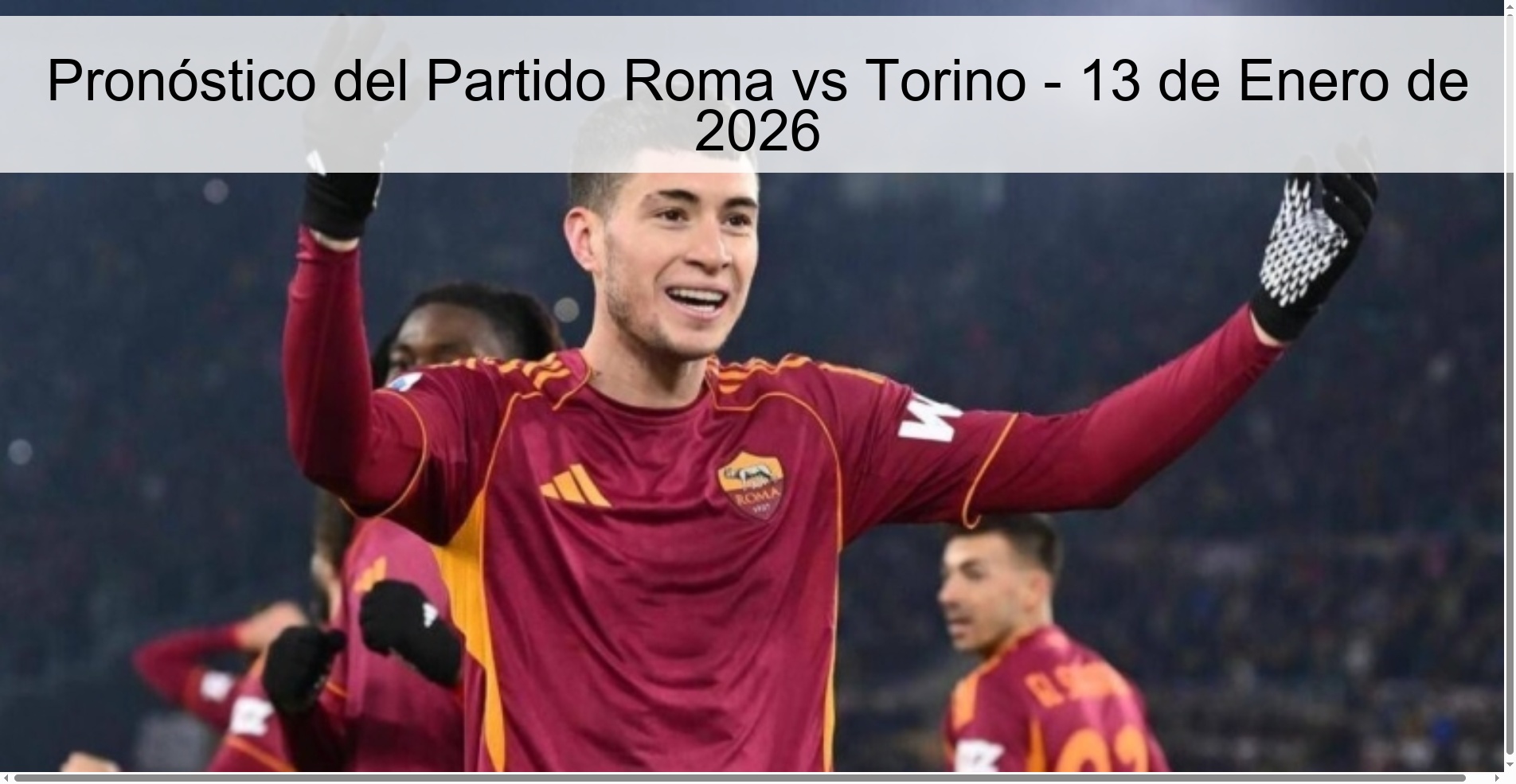 Roma vs Torino Match Prediction - January 13, 2026