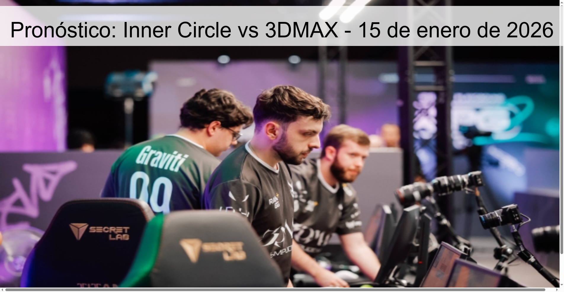 Prediction: Inner Circle vs 3DMAX – January 15, 2026