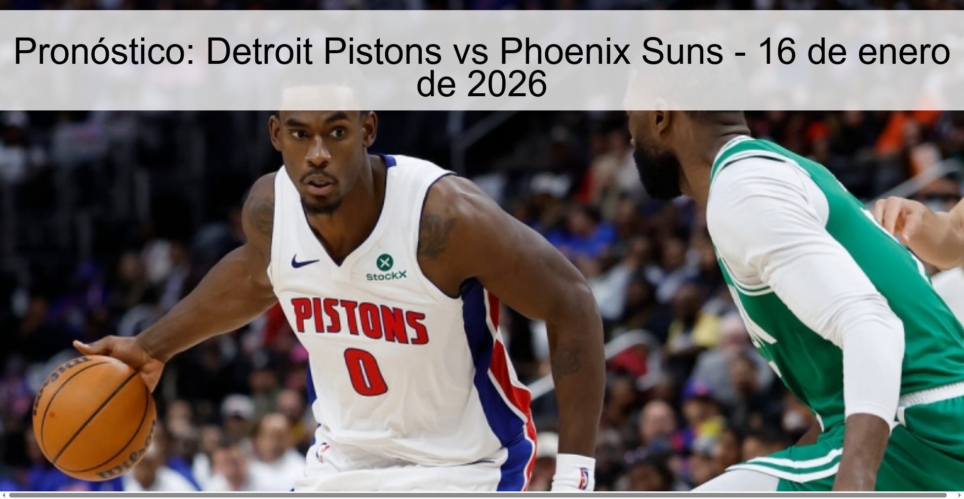 Prediction: Detroit Pistons vs Phoenix Suns - January 16, 2026