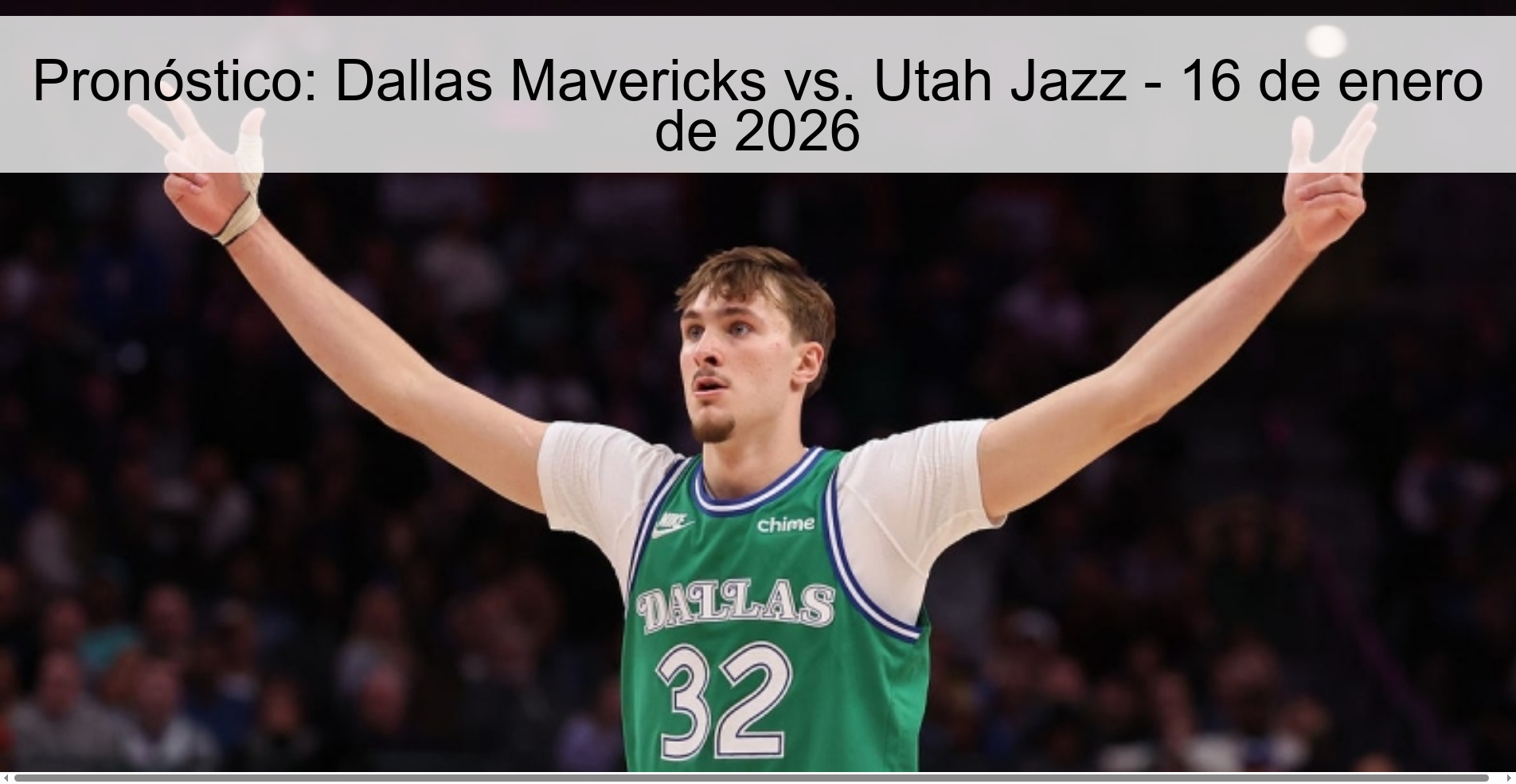 Prediction: Dallas Mavericks vs. Utah Jazz – January 16, 2026