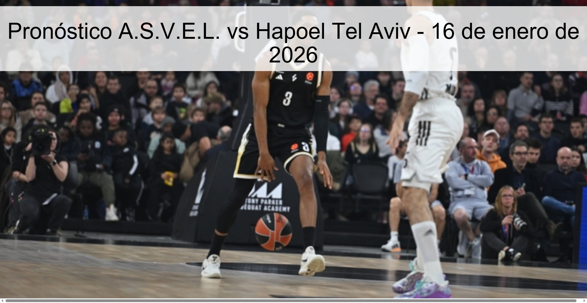 ASVEL vs Hapoel Tel Aviv Prediction – January 16, 2026