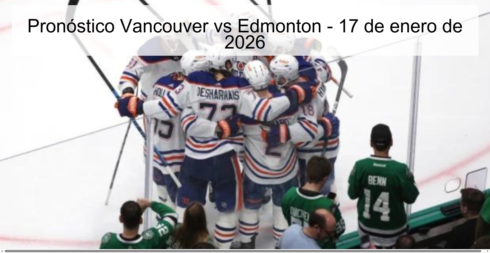 Vancouver vs Edmonton Prediction – January 17, 2026