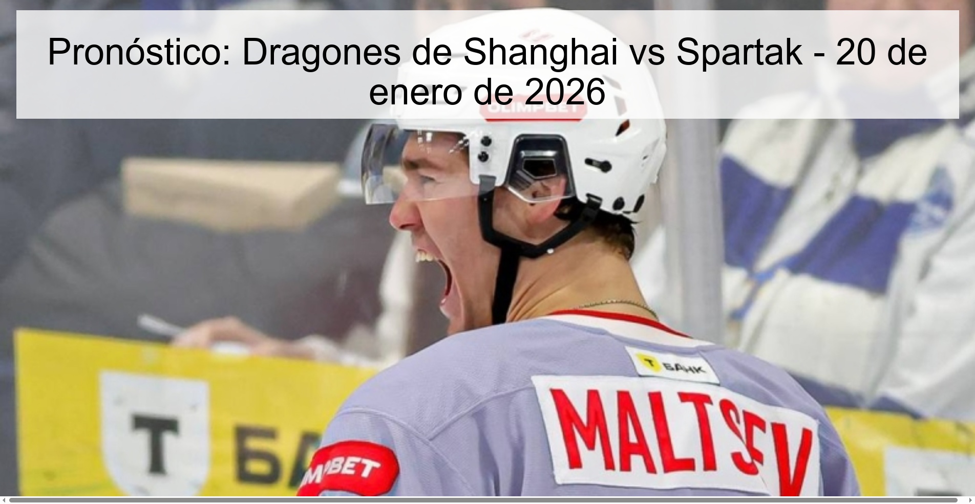Prediction: Shanghai Dragons vs Spartak – January 20, 2026