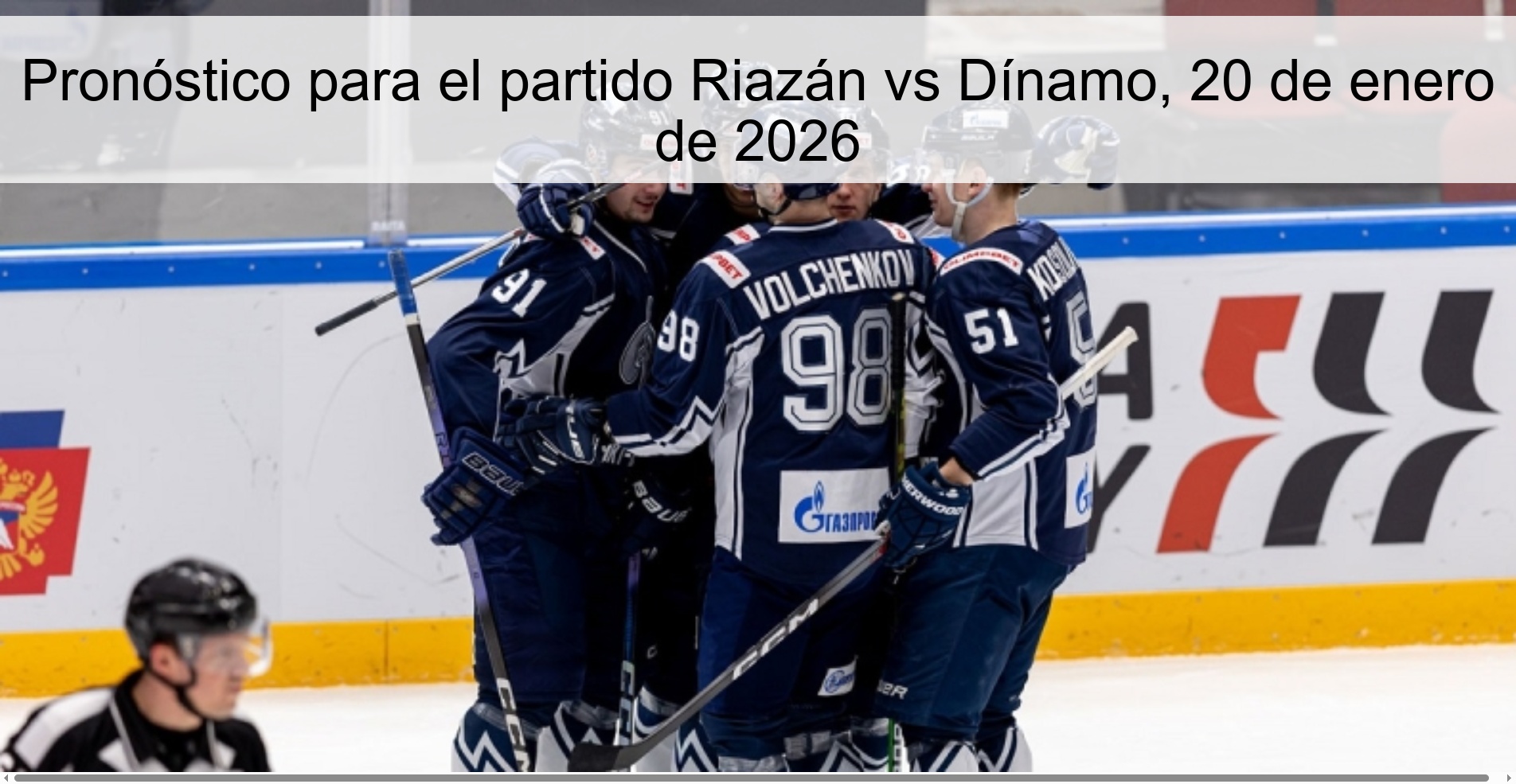 Pronóstico para el partido Riazán vs Dínamo, 20 de enero de 2026 Pronóstico para el partido Riazán vs Dínamo, 20 de enero de 2026