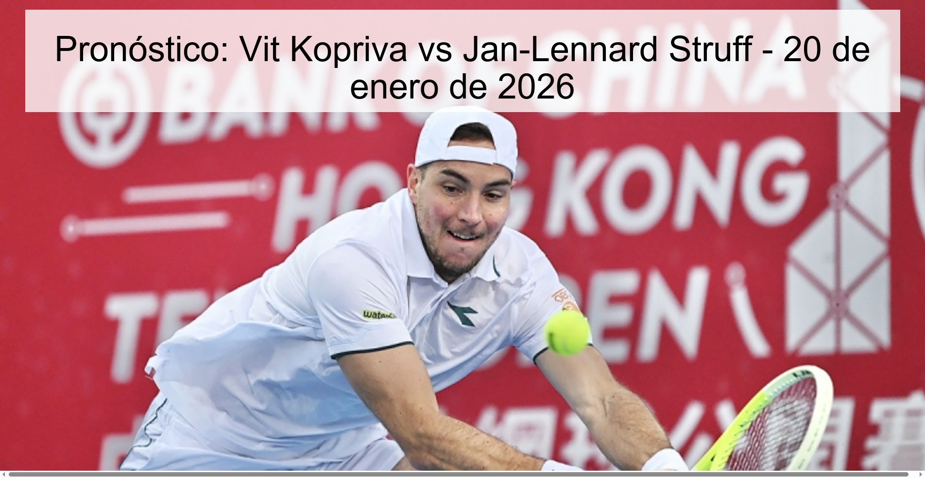 Pronóstico: Vit Kopriva vs Jan-Lennard Struff - 20 de enero de 2026 Pronóstico: Vit Kopriva vs Jan-Lennard Struff - 20 de enero de 2026