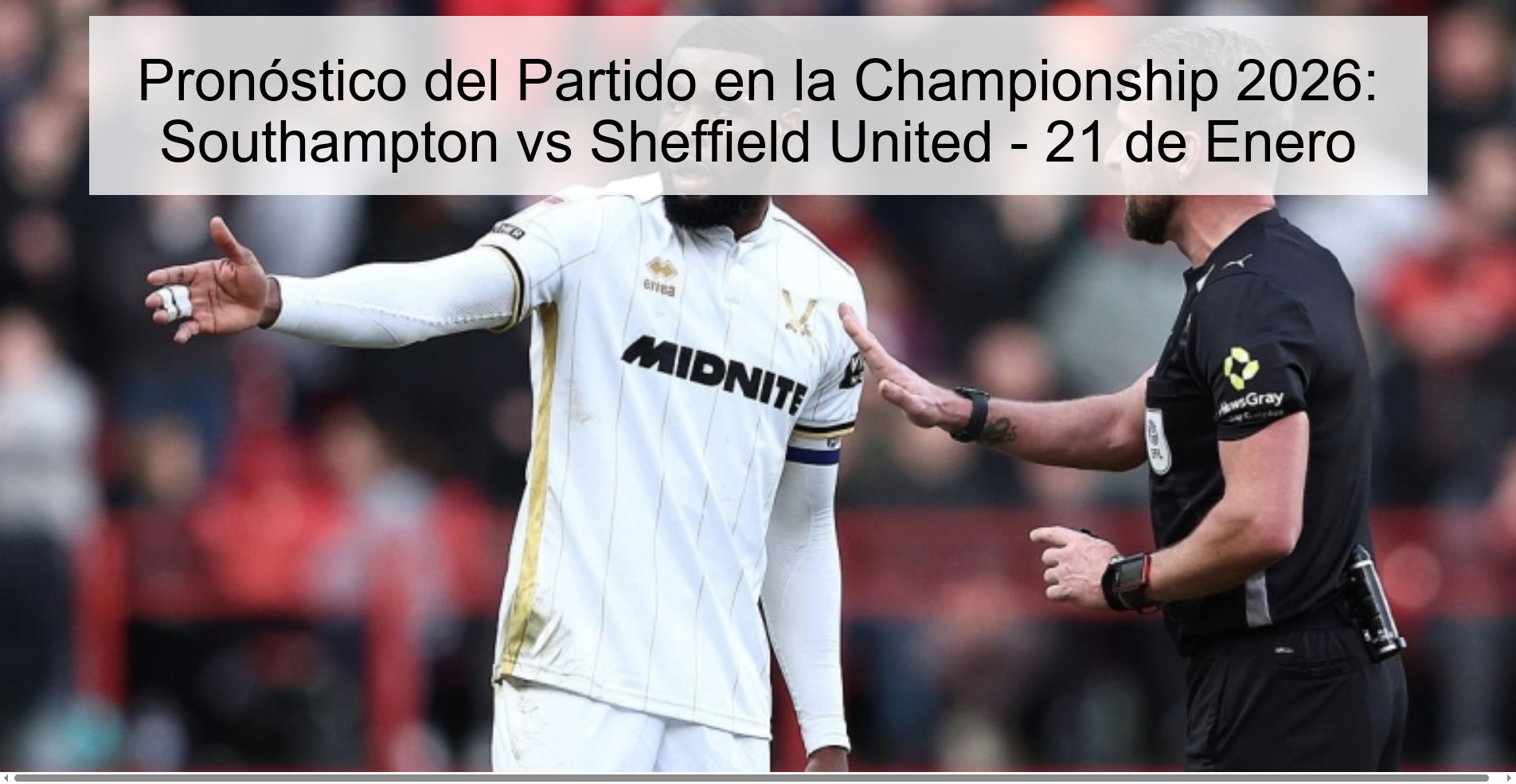 Championship 2026 Match Prediction: Southampton vs Sheffield United - January 21