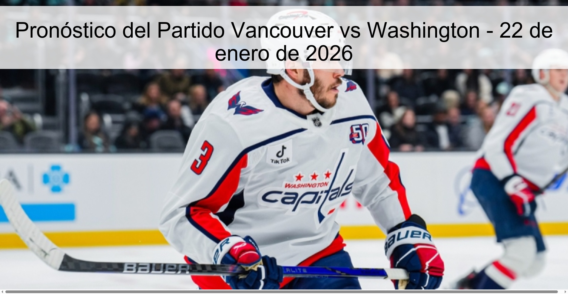 Pronóstico del Partido Vancouver vs Washington - 22 de enero de 2026