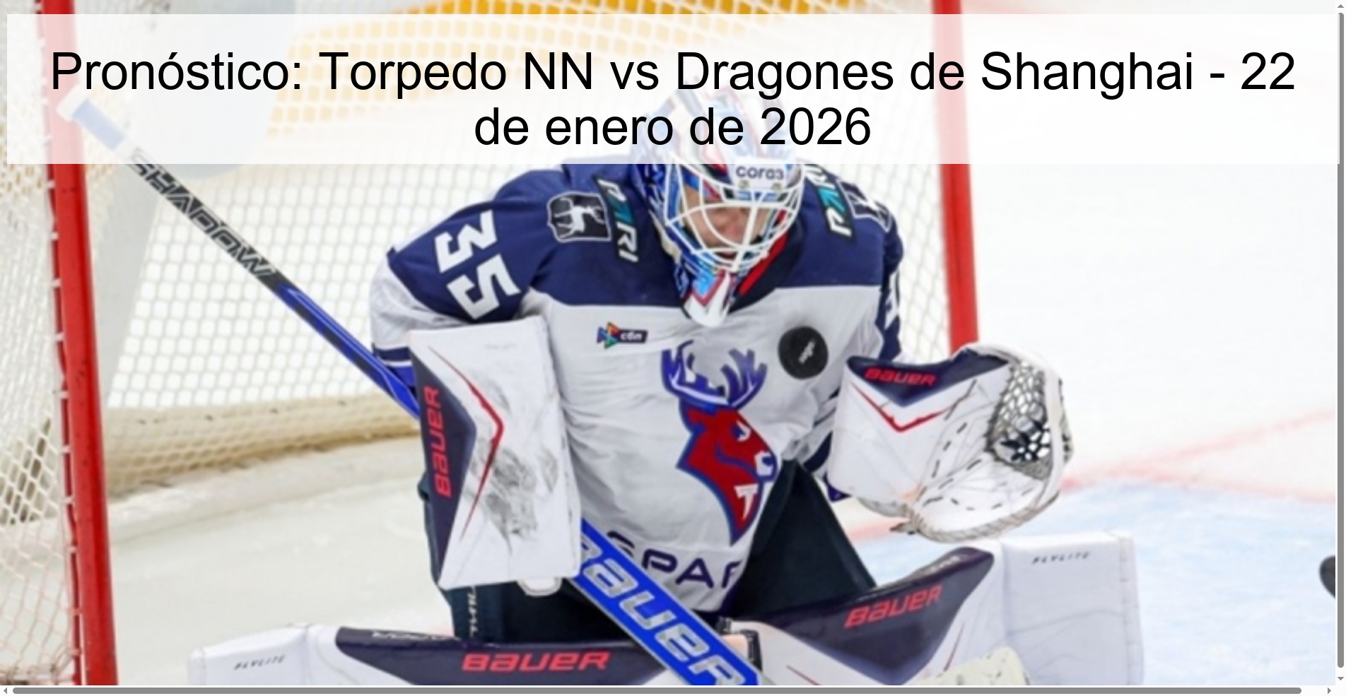 Prediction: Torpedo NN vs Shanghai Dragons – January 22, 2026